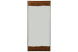 Panchali Brown/Black Floor Mirror - Gate FurnitureMirror