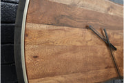 Panchali Brown/Silver Finish Wall Clock - Lara FurnitureOther Products