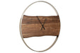 Panchali Brown/Silver Finish Wall Clock - Gate FurnitureOther Products