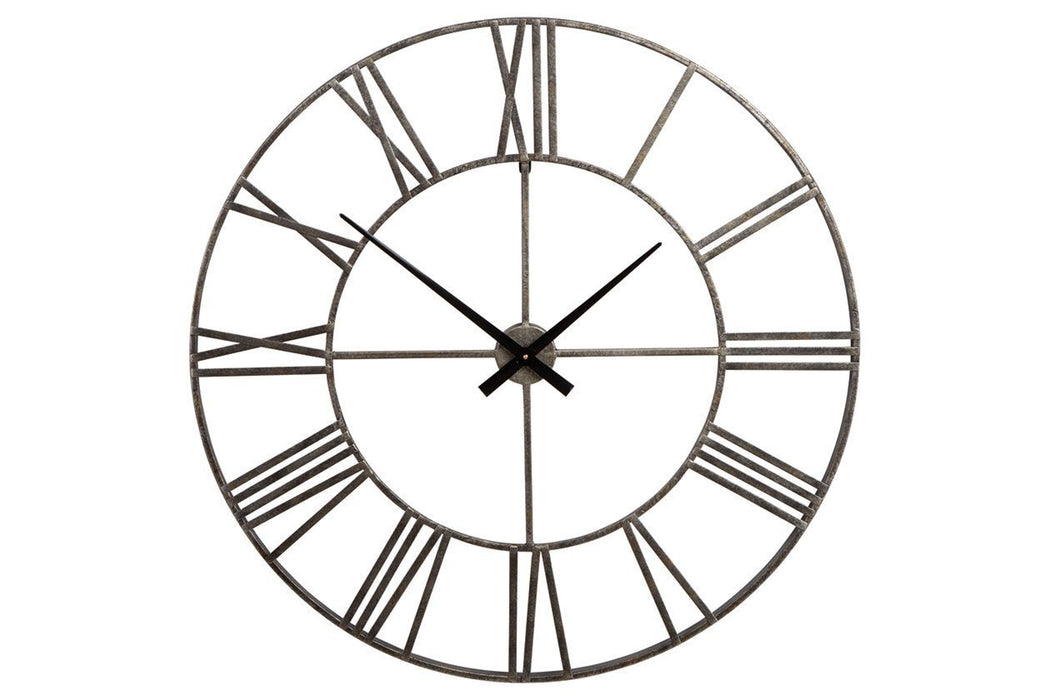 Paquita Antique Silver Wall Clock - Gate FurnitureOther Products