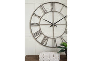 Paquita Antique Silver Wall Clock - Lara FurnitureOther Products