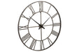 Paquita Antique Silver Wall Clock - Gate FurnitureOther Products