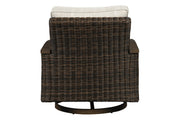 Paradise Trail Medium Brown Swivel Lounge Chair (Set of 2) - Gate FurnitureOutdoor Chair