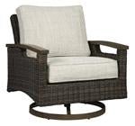 Paradise Trail Medium Brown Swivel Lounge Chair (Set of 2) - Gate FurnitureOutdoor Chair