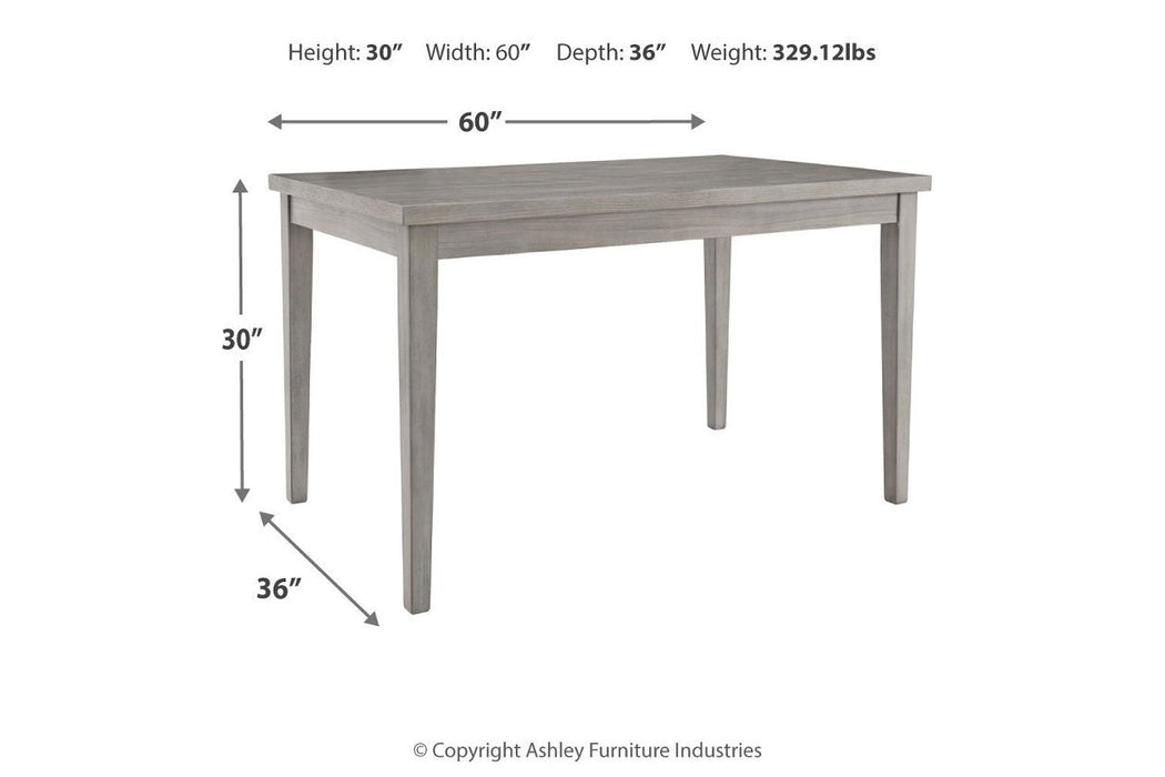 Parellen Gray Dining Table - Gate FurnitureDining Table