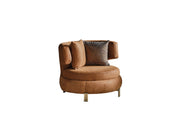 Paris 3-pieces (Sofa & Loveseat & Chair) Livingroom Set Brown in Brown - 101-PAR-ZEG04-321