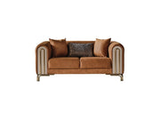 Paris 3-pieces (Sofa & Loveseat & Chair) Livingroom Set Brown in Brown - 101-PAR-ZEG04-321