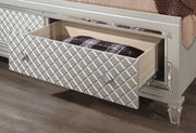Paris Champagne King Bed With Led - Lara FurnitureKing Bed