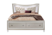 Paris Champagne King Bed With Led - Lara FurnitureKing Bed
