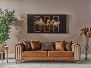 Paris Stationary Sofa Brown in Brown - 101-PAR-ZEG04-3