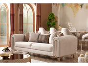 Paris Stationary Sofa Cream in Cream - 101-PAR-ZEG02-3