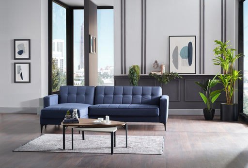 Parker Sectional (Corvet Navy) 3 Pieces - Gate FurnitureSleeper Sectional