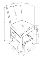Parkside Dove Counter Height Dining Set - Lara FurnitureCounter Height Set