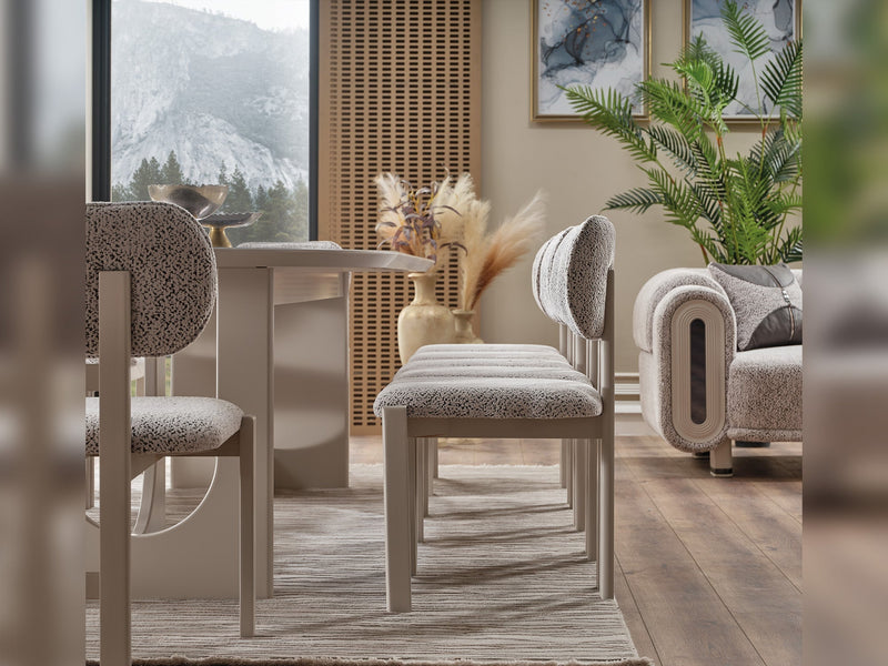 Parma Diningroom (Consol With Mirror & Dining Table & 6 Dining Chair) - 115-PARM-DT-6-SET