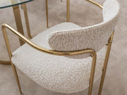 Parma Diningroom (Consol With Mirror & Dining Table & 6 Dining Chair) - 200-GAB-PAR-DT-6-SET