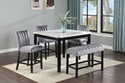 Pascal Black/Gray Square Counter Height Dining Set - Lara FurnitureCounter Height Set