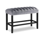 Pascal Black/Gray Square Counter Height Dining Set - Lara FurnitureCounter Height Set