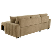 Pastrana Upholstered Sleeper Sectional Sofa LAF Chaise Camel - 500358