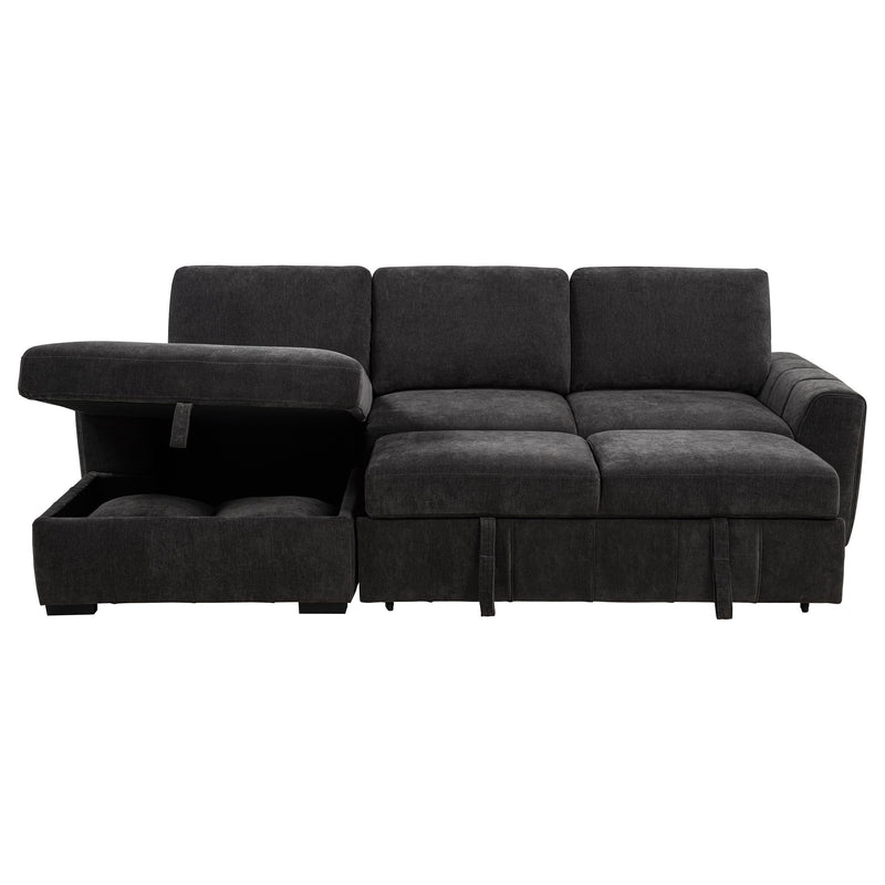Pastrana Upholstered Sleeper Sectional Sofa LAF Chaise Grey - 500349