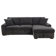 Pastrana Upholstered Sleeper Sectional Sofa RAF Chaise Grey - 500359
