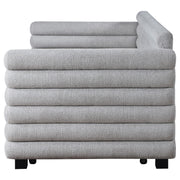 Patricia Boucle Upholstered Twin Day Bed with Trundle Grey  - 300718