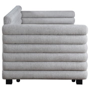 Patricia Boucle Upholstered Twin Day Bed with Trundle Grey  - 300718