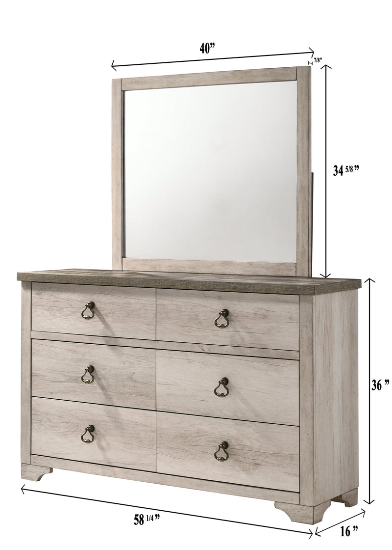 Patterson Driftwood Panel Bedroom Set - Lara FurnitureBedroom Set
