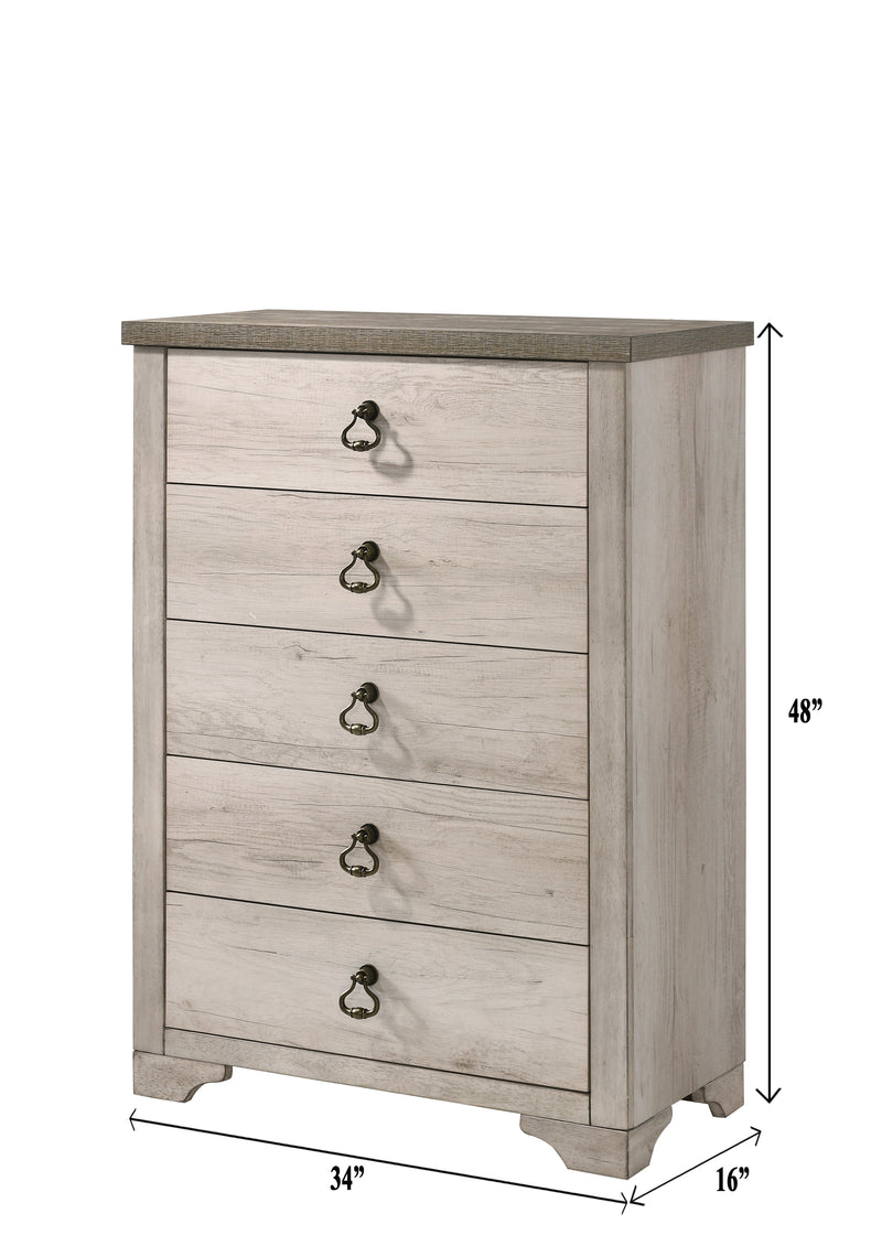 Patterson Driftwood Panel Youth Bedroom Set - Lara FurnitureYouth Bedroom Set