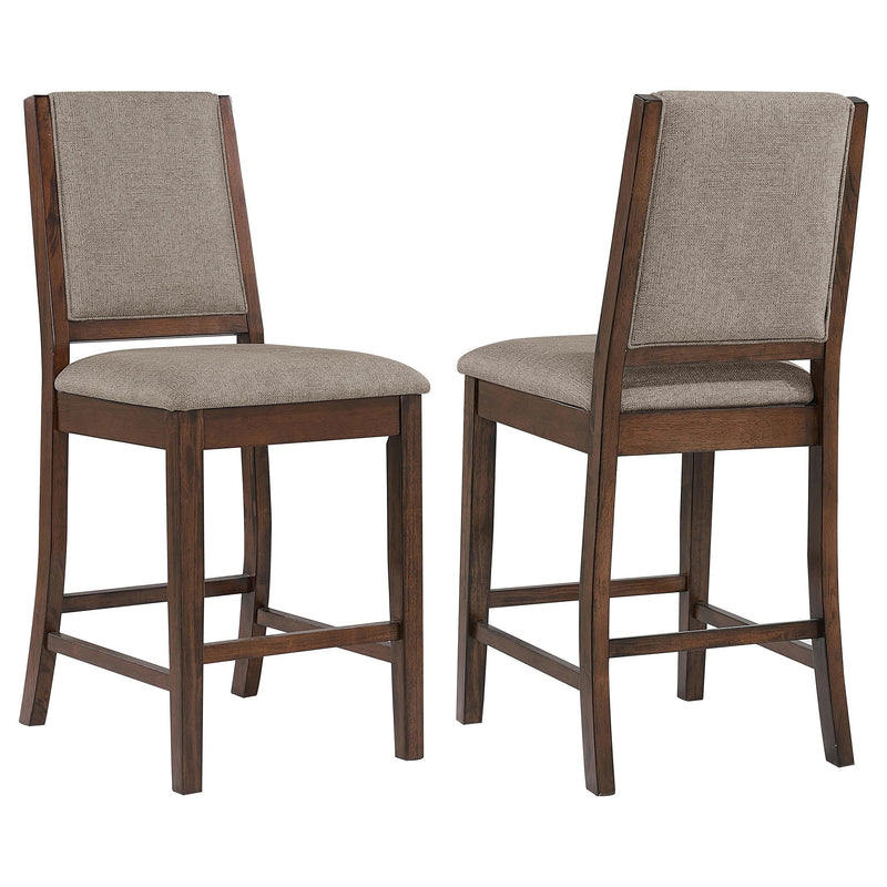 Patterson Upholstered Counter Chair Mango Oak (Set of 2) - 108889