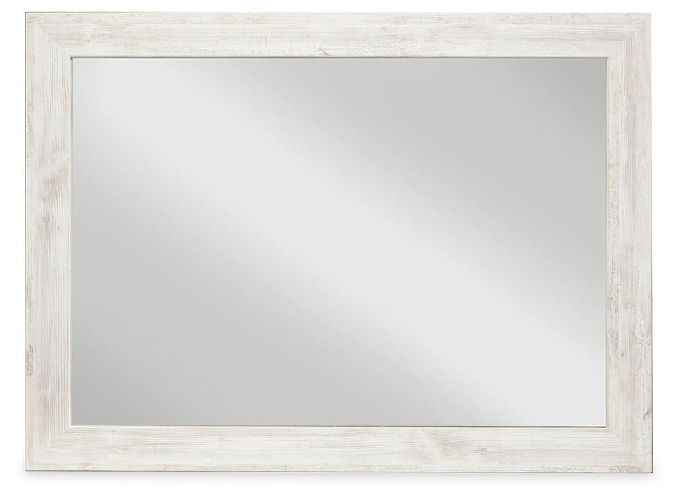Paxberry Whitewash Bedroom Mirror - Gate FurnitureMirror