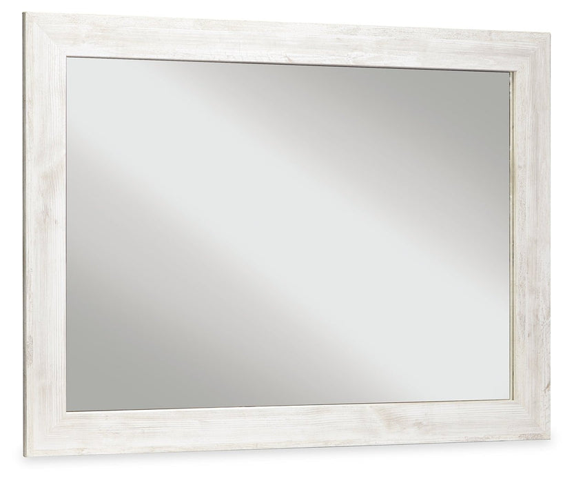 Paxberry Whitewash Bedroom Mirror - Gate FurnitureMirror