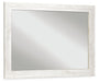 Paxberry Whitewash Bedroom Mirror - Gate FurnitureMirror