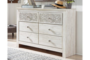 Paxberry Whitewash Dresser - Lara FurnitureDresser