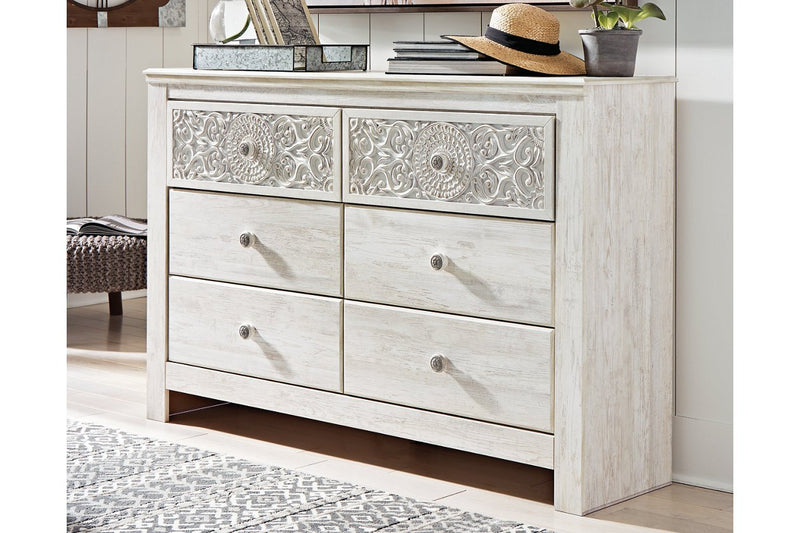 Paxberry Whitewash Dresser - Lara FurnitureDresser