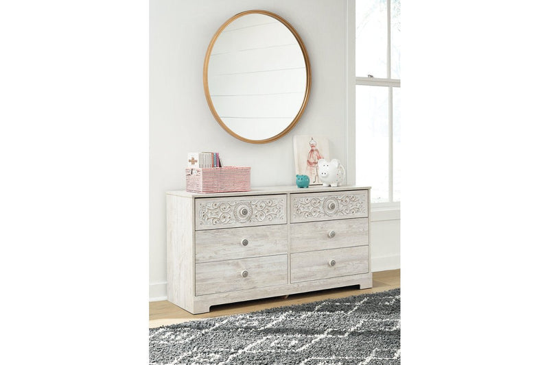 Paxberry Whitewash Dresser - EB1811-131 - Lara Furniture