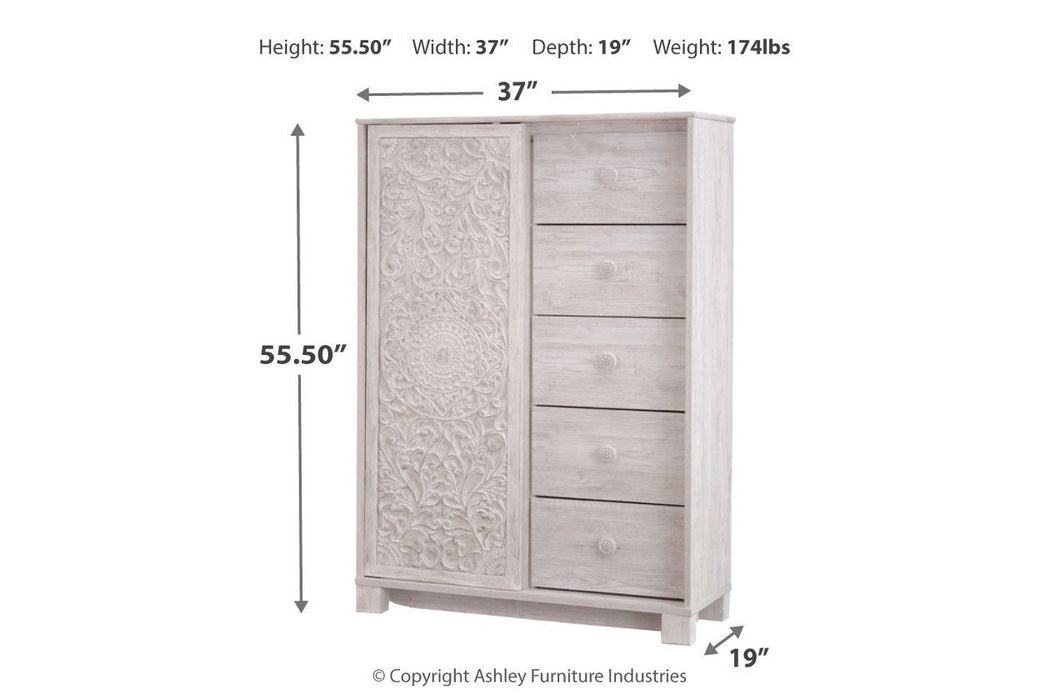 Paxberry Whitewash Dressing Chest - Gate FurnitureChest