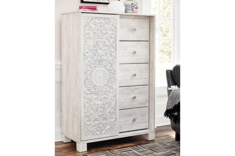 Paxberry Whitewash Dressing Chest - Lara FurnitureChest