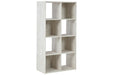 Paxberry Whitewash Eight Cube Organizer - Gate FurnitureBookcases