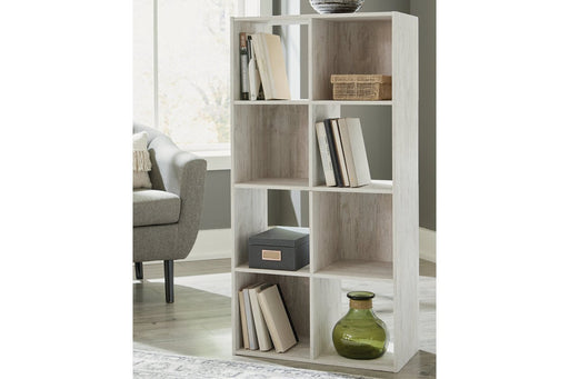 Paxberry Whitewash Eight Cube Organizer - Gate FurnitureBookcases