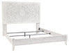 Paxberry Whitewash King Panel Bed - Gate FurnitureKing Bed