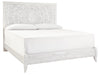 Paxberry Whitewash King Panel Bed - Gate FurnitureKing Bed