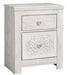 Paxberry Whitewash Nightstand - Gate FurnitureNightstand