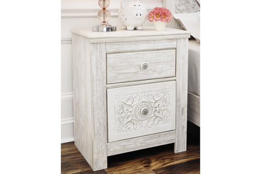 Paxberry Whitewash Nightstand - Gate FurnitureNightstand
