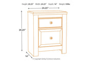 Paxberry Whitewash Nightstand - Lara FurnitureNightstand