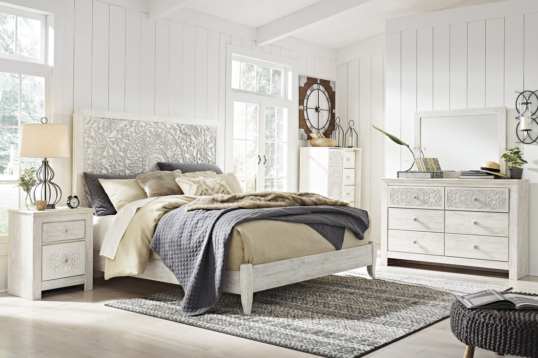 Paxberry Whitewash Panel Bedroom Set - Gate FurnitureBedroom Set