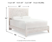 Paxberry Whitewash Queen Panel Bed, Chest and Nightstand - B181B28