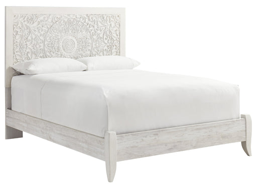 Paxberry Whitewash Queen Panel Bed - Gate FurnitureQueen Bed