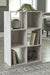 Paxberry Whitewash Six Cube Organizer - Gate FurnitureBookcases