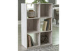 Paxberry Whitewash Six Cube Organizer - Gate FurnitureBookcases