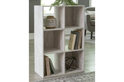 Paxberry Whitewash Six Cube Organizer - Lara FurnitureBookcases